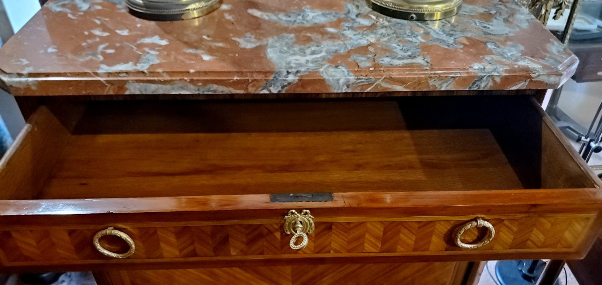 Napoleon III Secret Chest Of Drawers, Looking At This Piece Of Furniture It Seems To See A Secr-photo-4