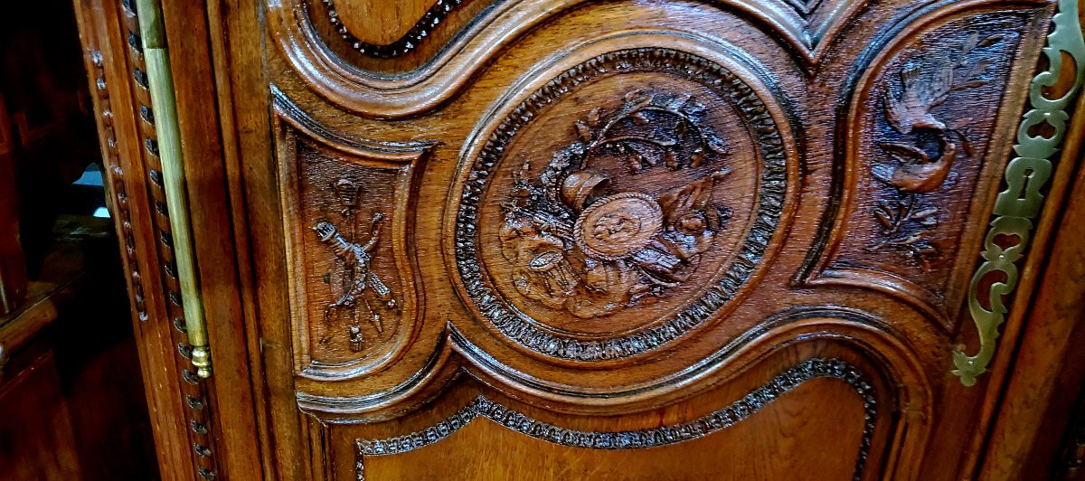 Armoire Provençale Louis XV Autentique , Fabrication Française -photo-1