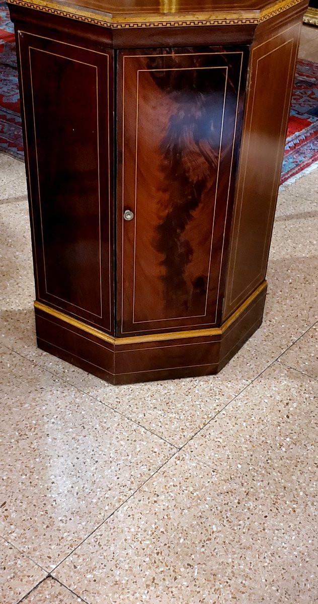 Numéro 2 Encoignures d'époque Carlo X Vers 1830 En Palissandre Et Marqueterie De Buis-photo-6