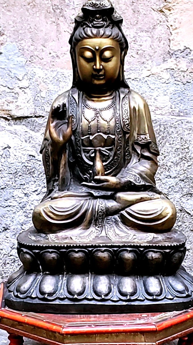 Bronze Buddha Statue From The Rattanakosin Period, 19th Century, Weighing 20 Kg. 