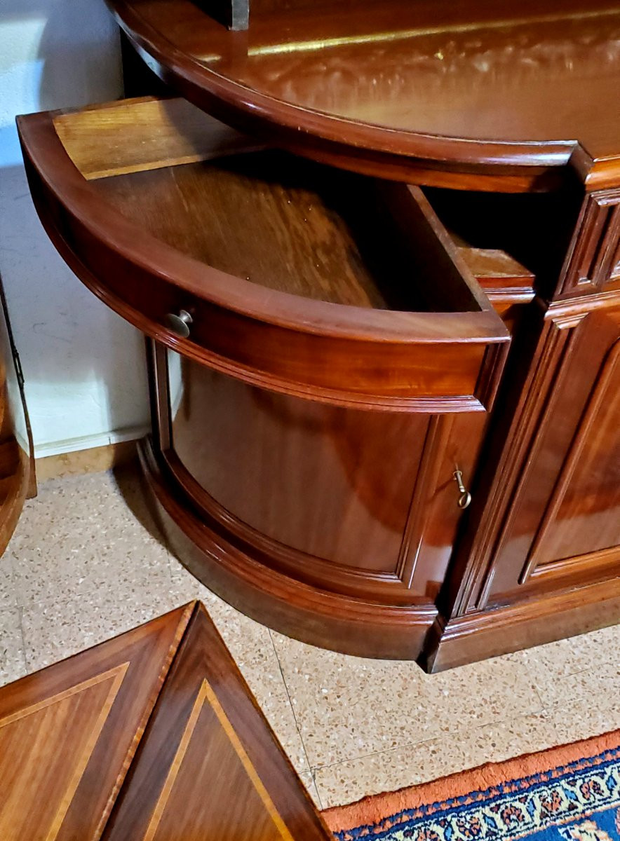 Antique Louis Philippe Sideboard, 1850 (approximately) In Cuban Mahogany Wood-photo-3
