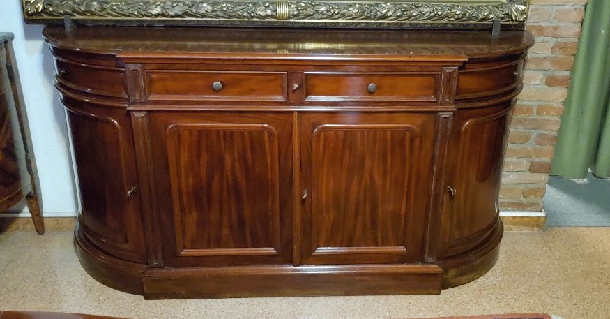 Buffet ancien Louis Philippe des années 1850 (circa) en acajou de Cuba.-photo-1