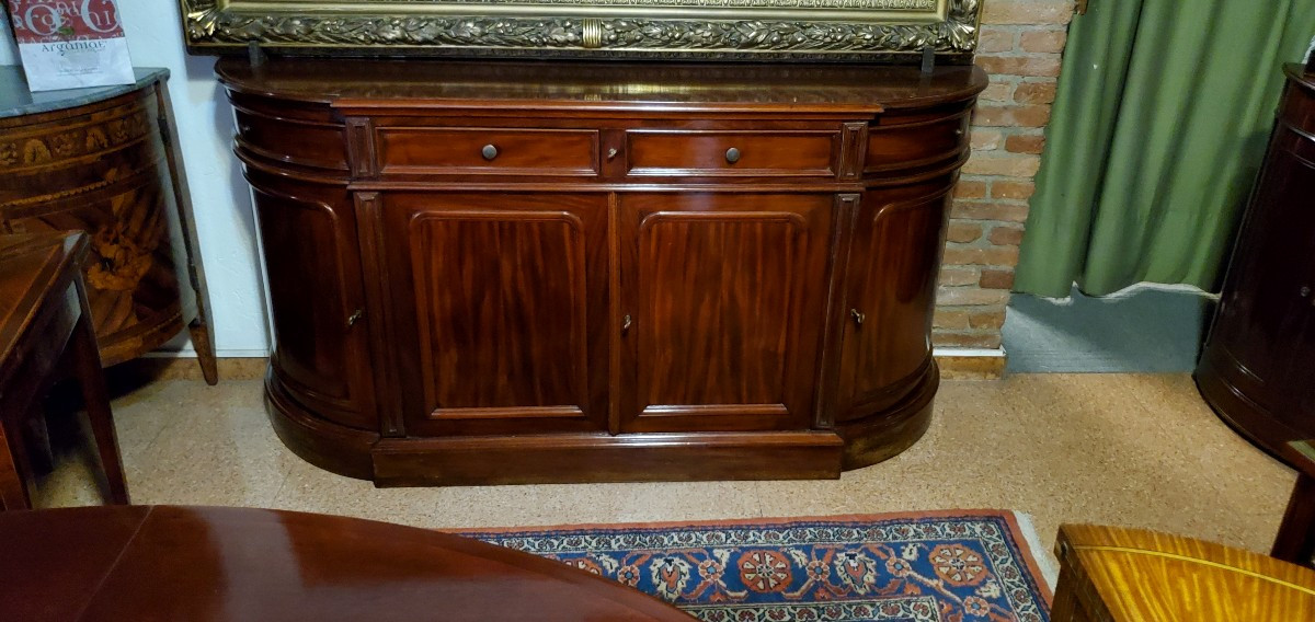 Antique Louis Philippe Sideboard, 1850 (approximately) In Cuban Mahogany Wood