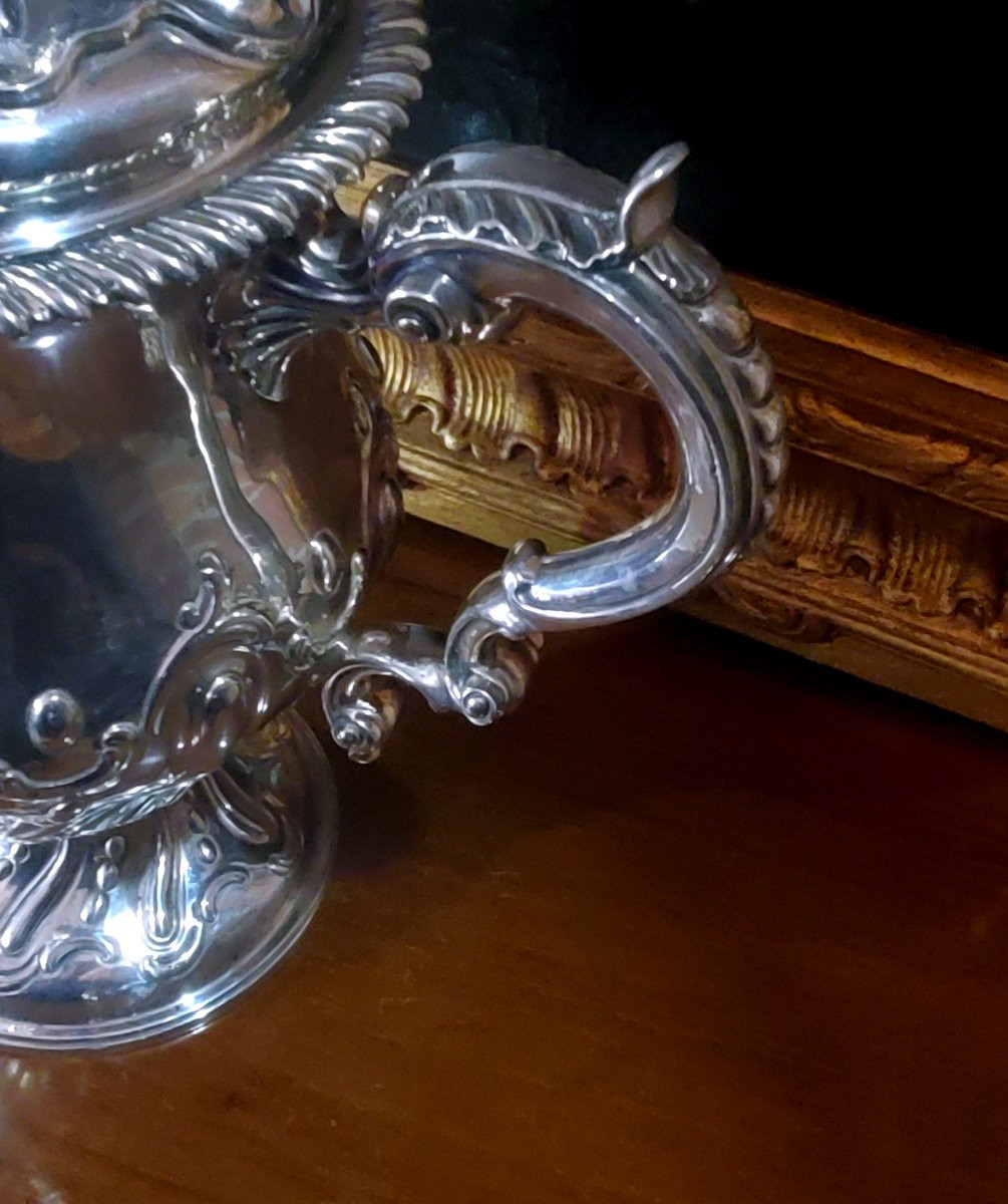 Coupe, centre de table en argent 925, fabrication anglaise, Londres, 1763.-photo-6