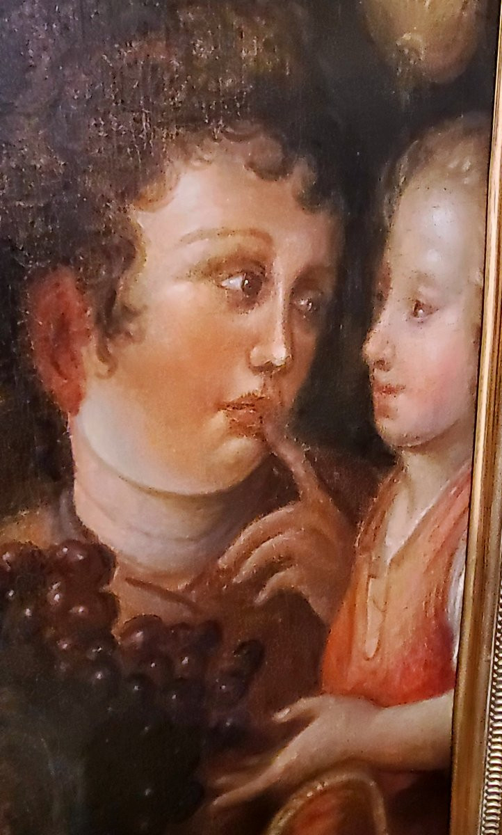 Ancient Flemish Oil Painting On Canvas -photo-2