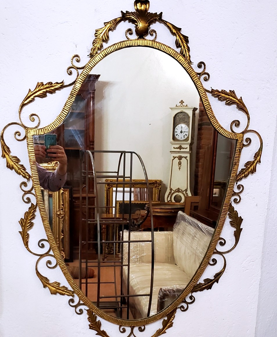 Console With Mirror From The 50s, Italian Manufacture-photo-4