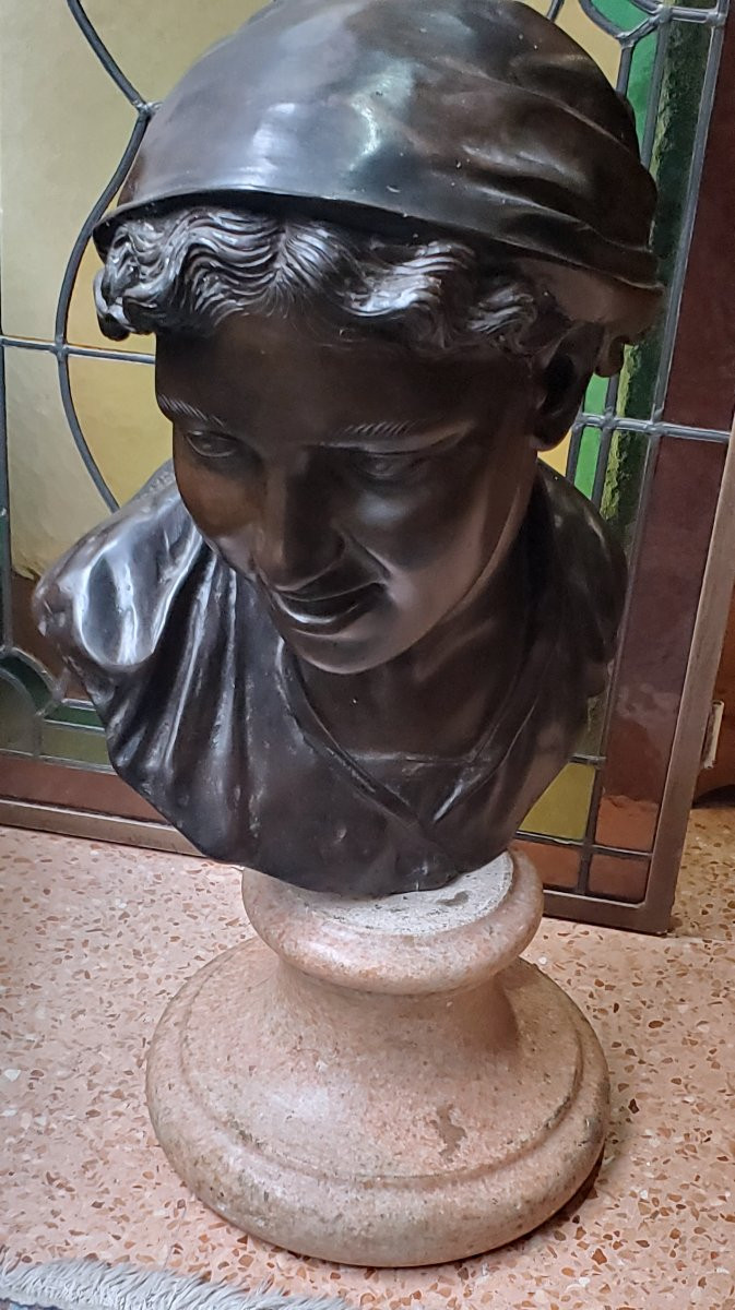 Sculpture du début des années 1900 en bronze signée Gemito Vibcenzo (1852-1929)-photo-3