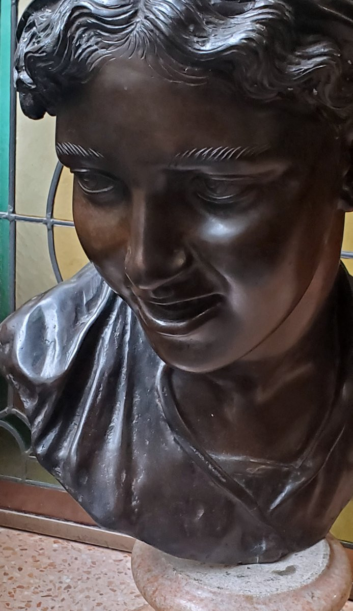 Sculpture du début des années 1900 en bronze signée Gemito Vibcenzo (1852-1929)-photo-3