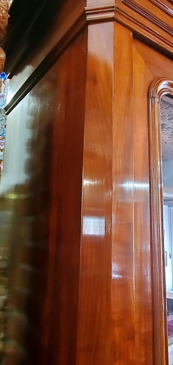 Louis Philippe Period Bookcase French Manufacture In Cuban Mahogany-photo-4