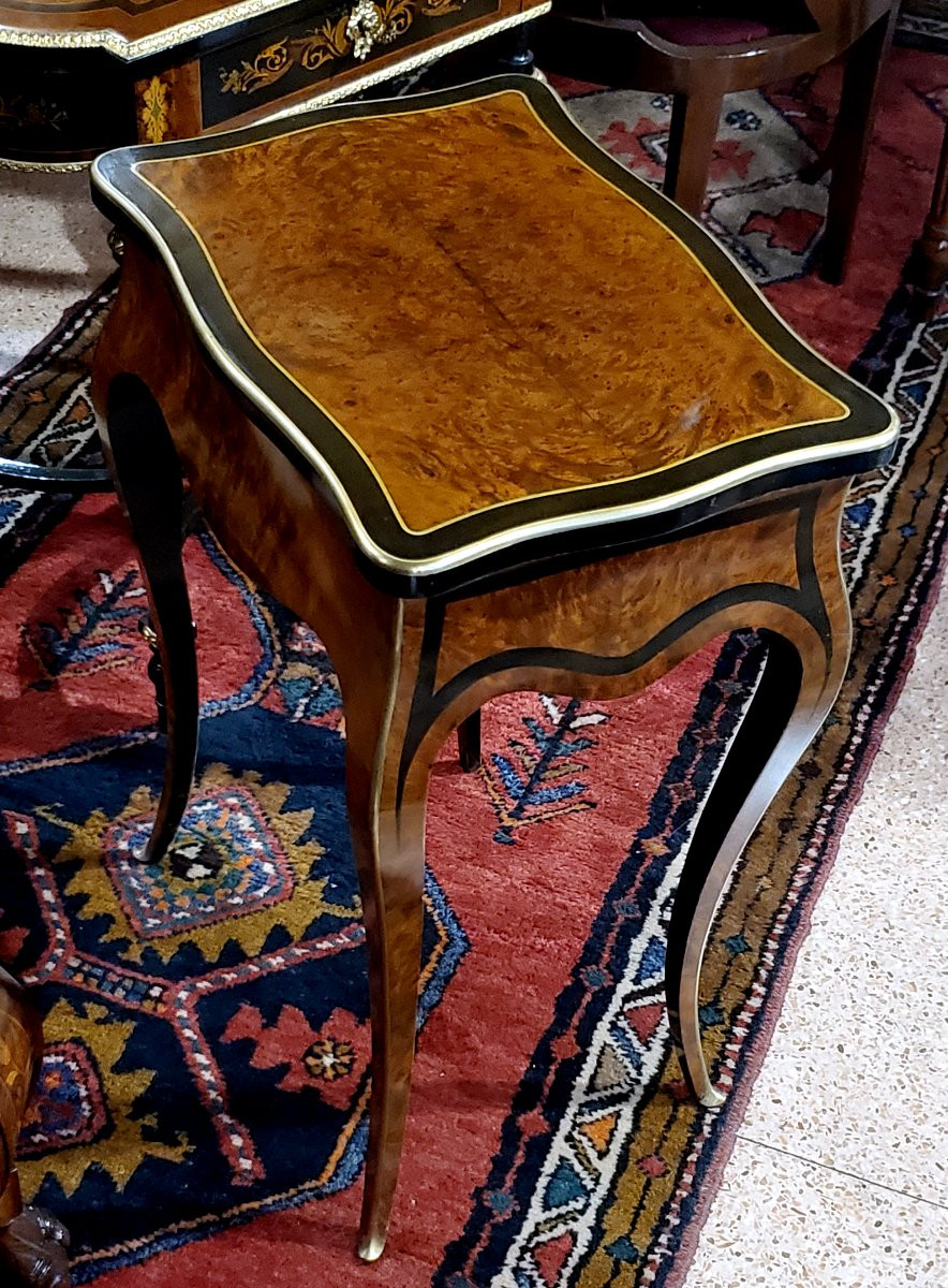 Napoleon IIIcoffee Table Signed Vervelle Paris III In Thuja Root-photo-3