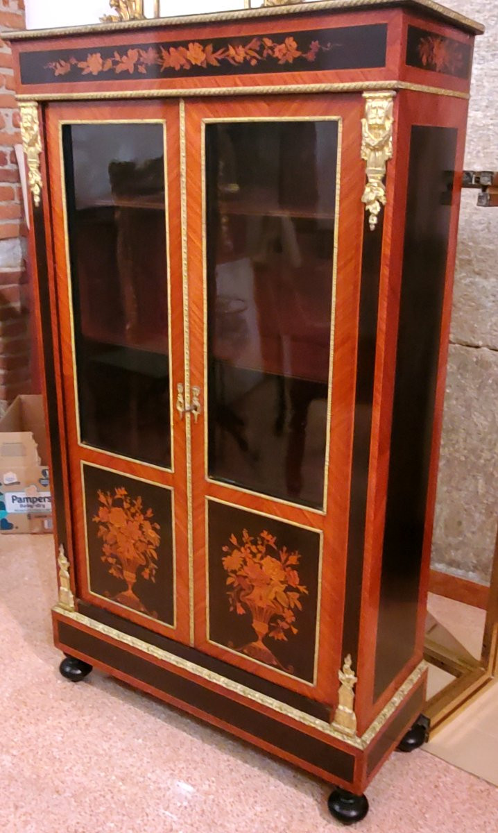 Vitrine ancienne Napoléon III-photo-2