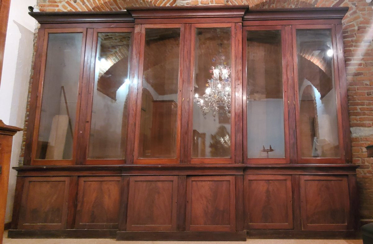 Bibliothèque en acajou de fabrication anglaise des années 1840-photo-4