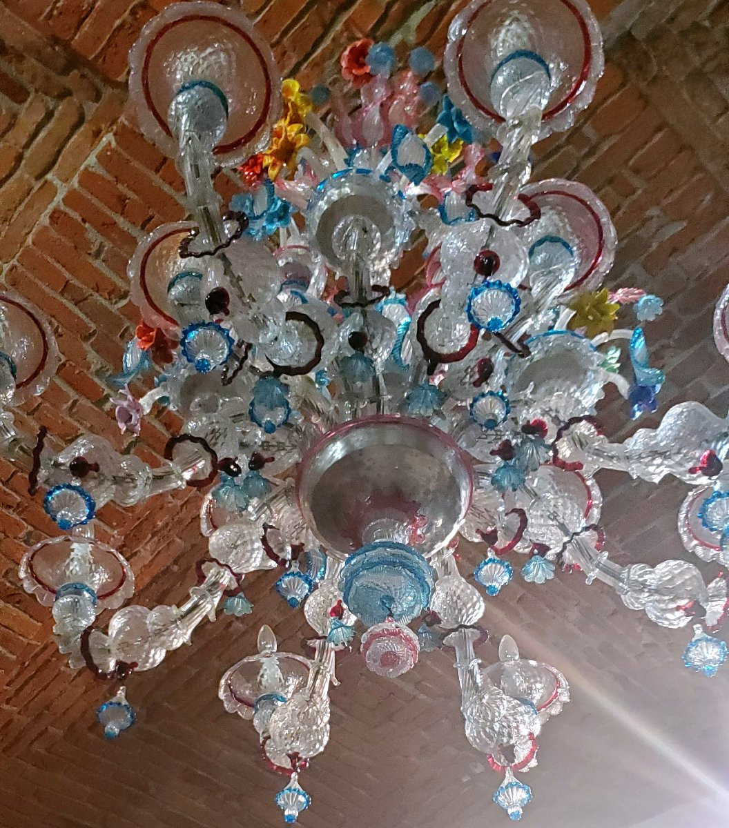Lustre de Murano de Venise, de 180 cm de haut et 140 cm de large-photo-7