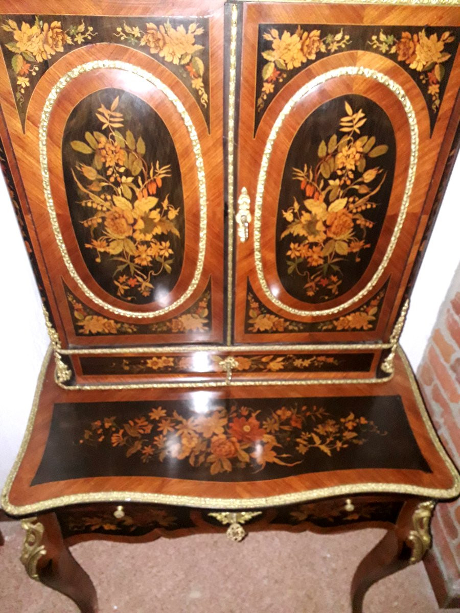 Console à plateau surélevé, appelée « Bon Bonheur du Jour » -photo-3