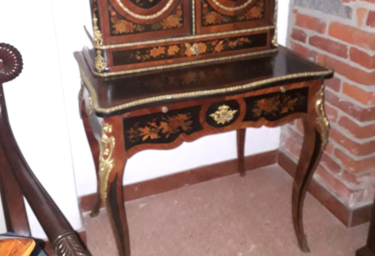 Console à plateau surélevé, appelée « Bon Bonheur du Jour » -photo-1