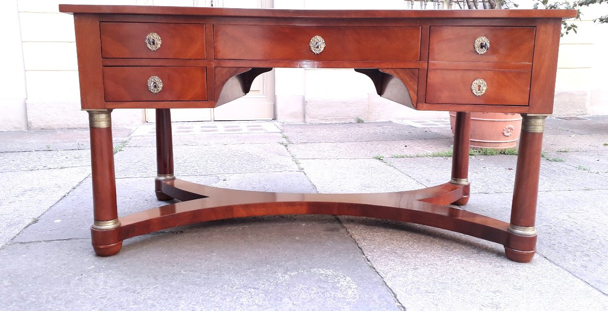 Bureau Empire ancien en acajou de Cuba-photo-3