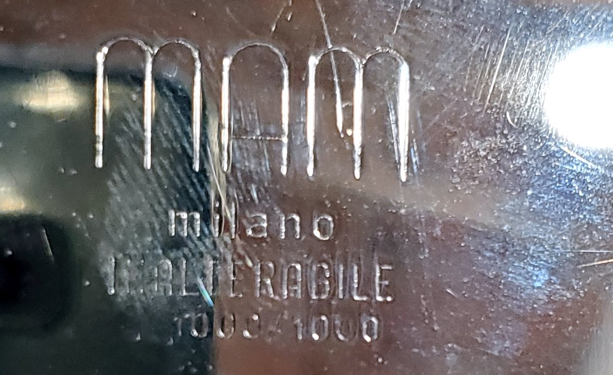 Plateau Mam Milano, 1970, en métal argenté -photo-4