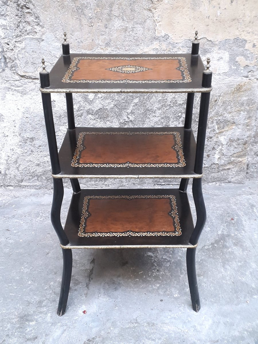 Cabinet ancien Napoléon III à étagères-photo-1