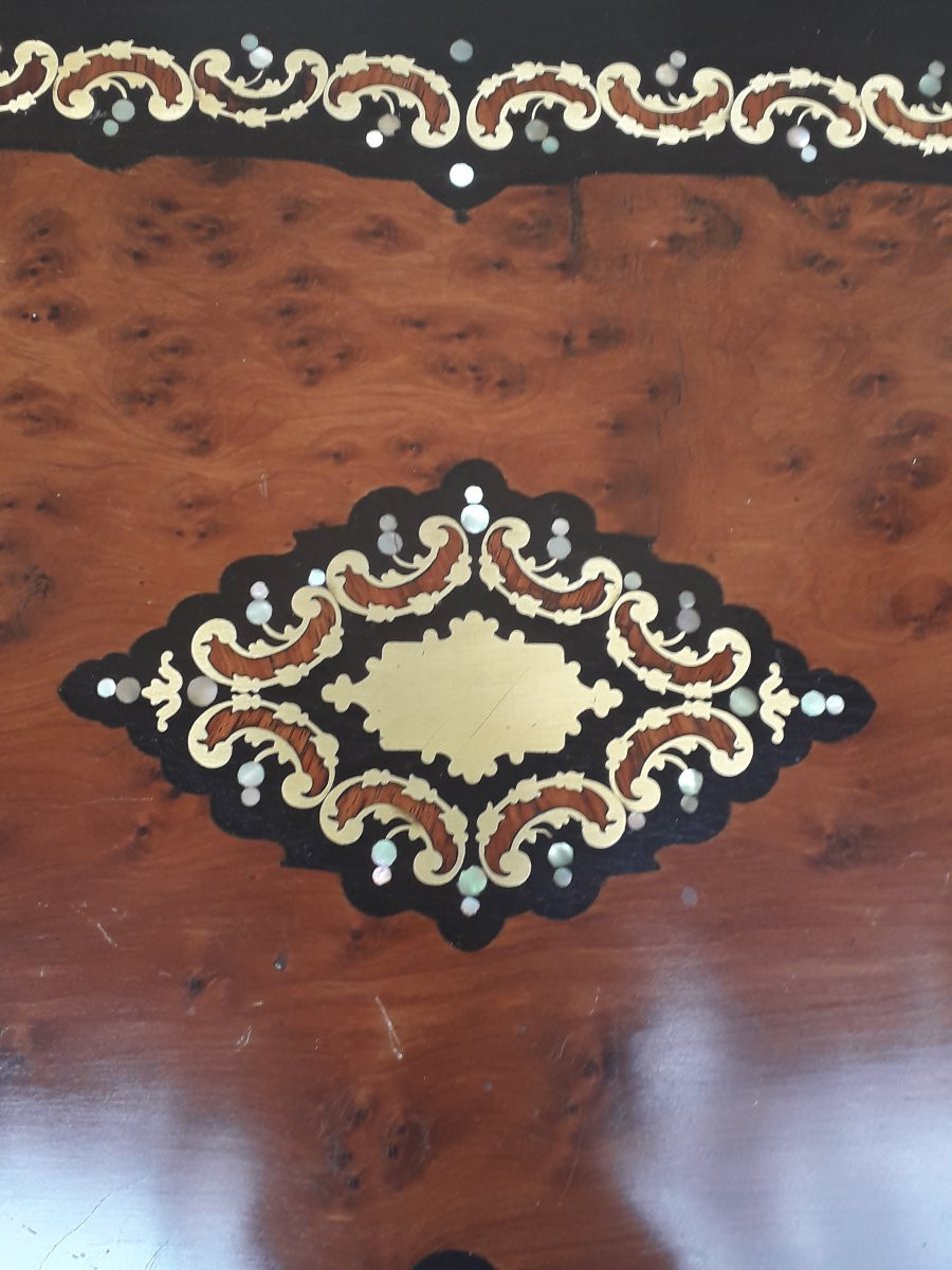 Cabinet ancien Napoléon III à étagères-photo-3