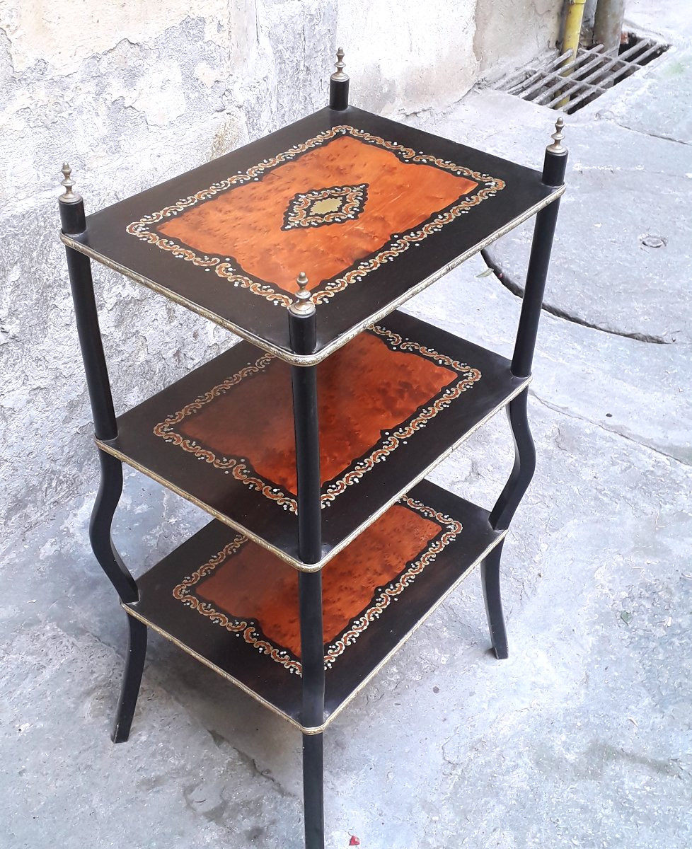 Cabinet ancien Napoléon III à étagères-photo-5