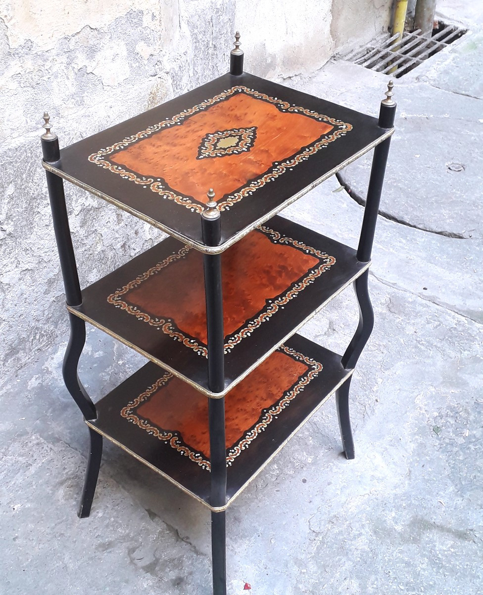 Cabinet ancien Napoléon III à étagères