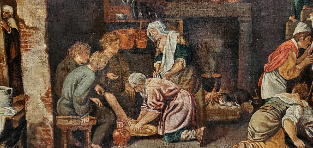 Oil On Canvas Painting From The Late 1800s -photo-2