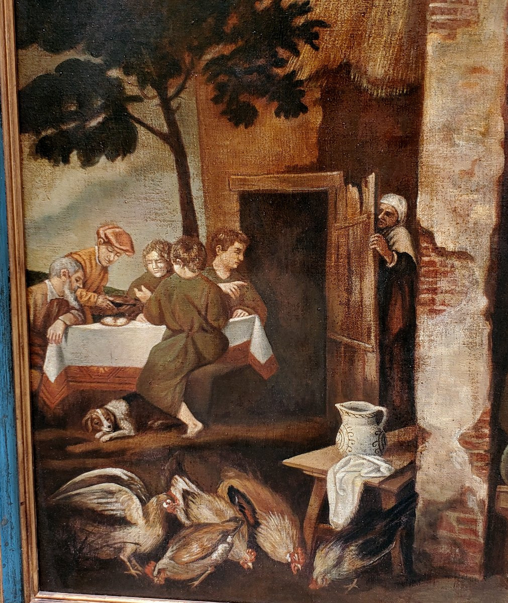 Oil On Canvas Painting From The Late 1800s -photo-4