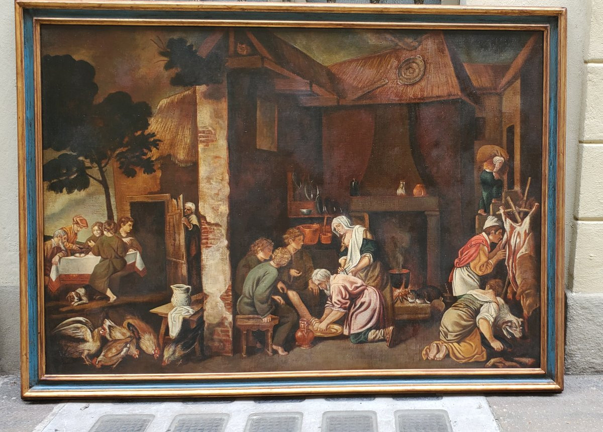 Oil On Canvas Painting From The Late 1800s -photo-7