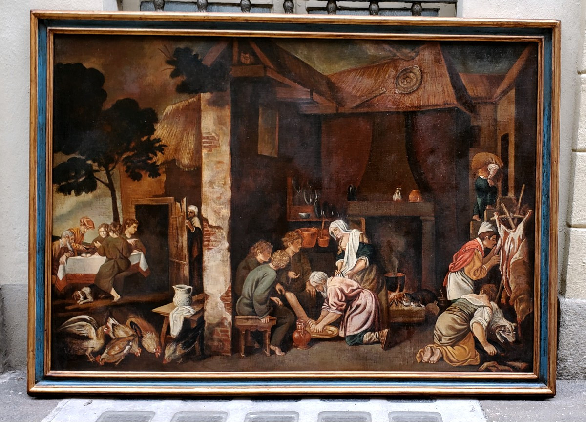 Oil On Canvas Painting From The Late 1800s 