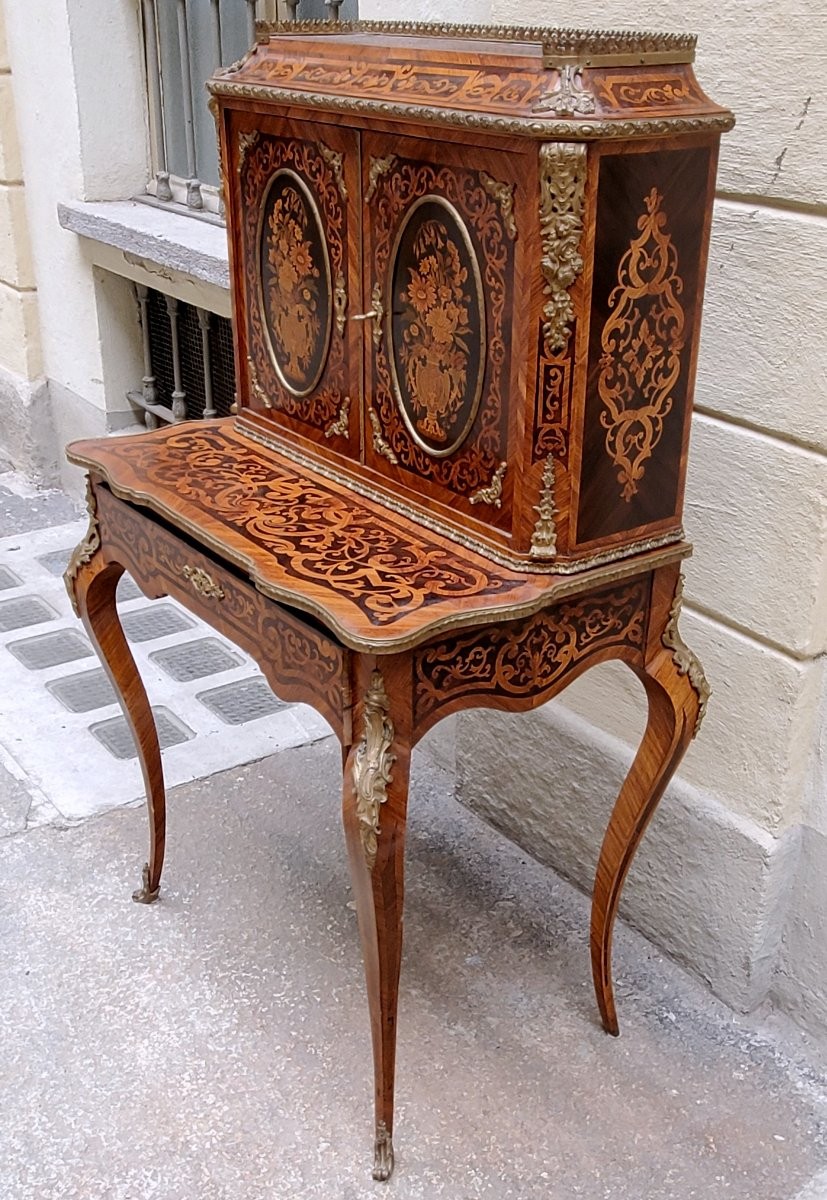 Antique Bonheur Du Jour Chest Of Drawers From The Napoleon III -photo-3