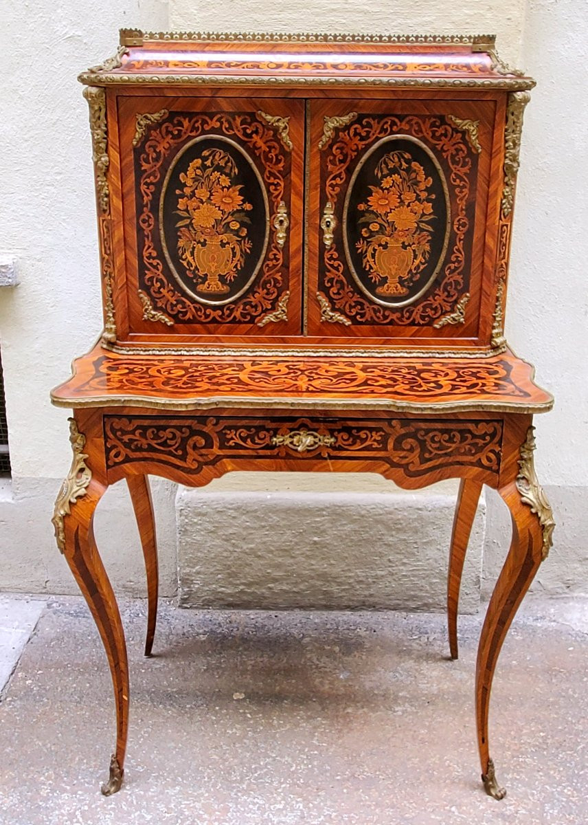 Antique Bonheur Du Jour Chest Of Drawers From The Napoleon III -photo-1