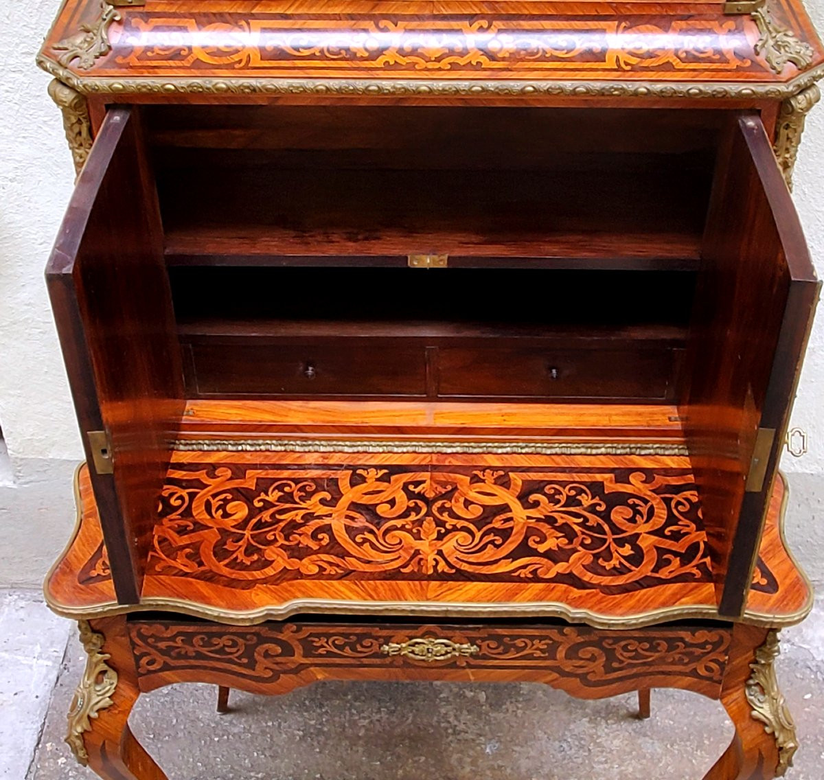 Antique Bonheur Du Jour Chest Of Drawers From The Napoleon III -photo-5