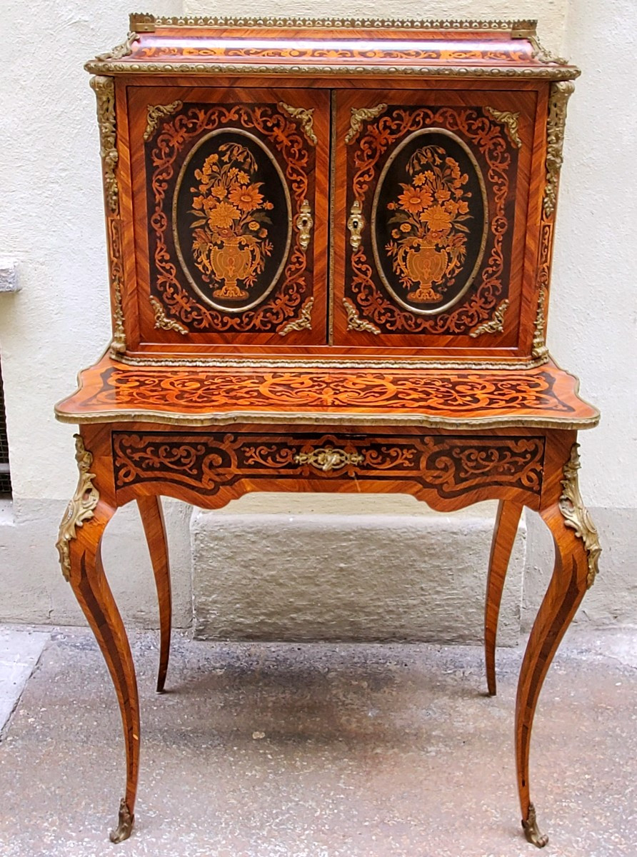 Antique Bonheur Du Jour Chest Of Drawers From The Napoleon III 