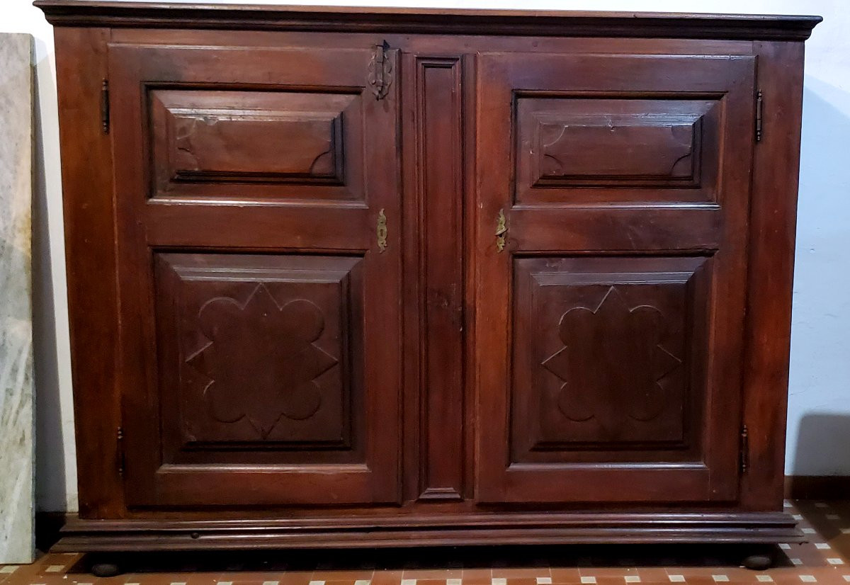 Antique Walnut Sideboard, Late 1700s, Made In Northern Italy.-photo-6