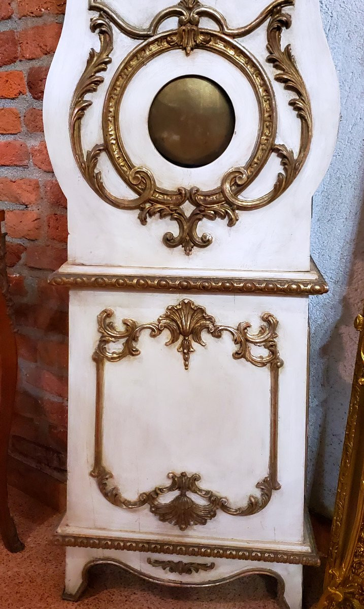 Antique Morbier Clock, French-made, From The Late 18th Century. -photo-3