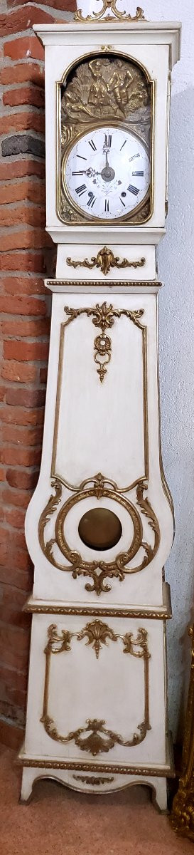 Antique Morbier Clock, French-made, From The Late 18th Century. -photo-2