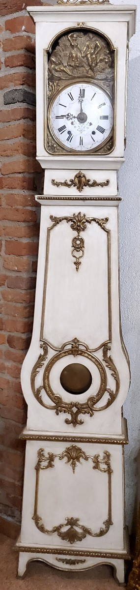 Antique Morbier Clock, French-made, From The Late 18th Century. 