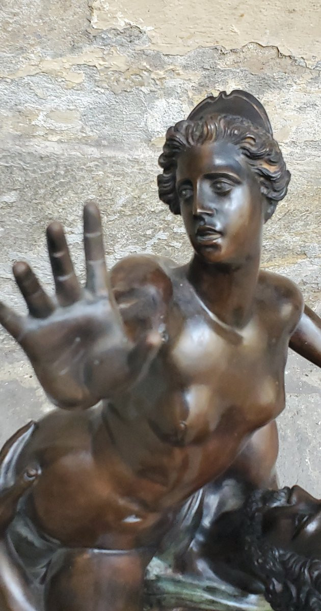 Sculpture en bronze représentant l'Enlèvement des Sabines.-photo-7