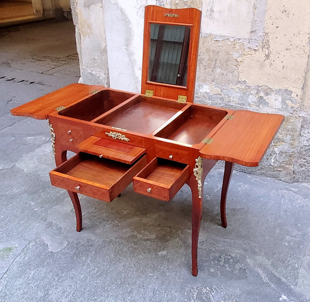 Antique Napoleon III Dressing Table, French-photo-7