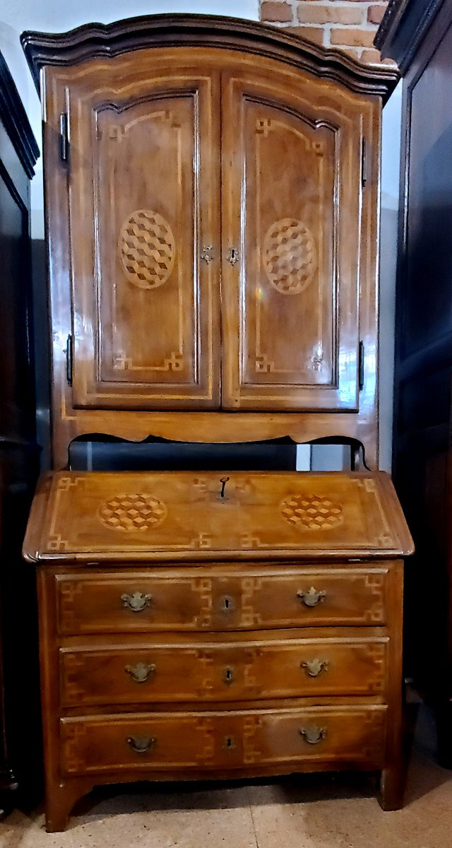 Trumeau ancien du XVIIIe siècle, fabriqué dans le Piémont (Italie)-photo-1