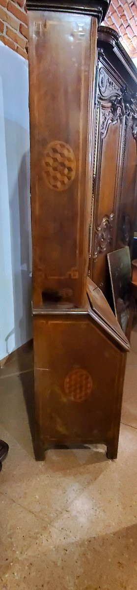 Trumeau ancien du XVIIIe siècle, fabriqué dans le Piémont (Italie)-photo-4