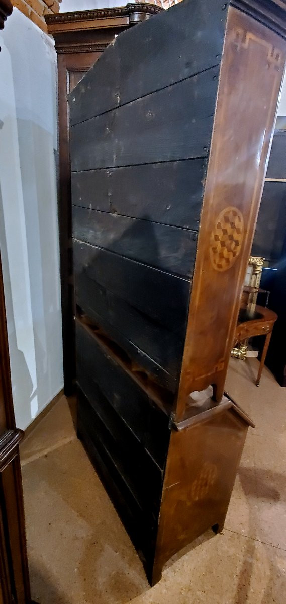 Trumeau ancien du XVIIIe siècle, fabriqué dans le Piémont (Italie)-photo-5