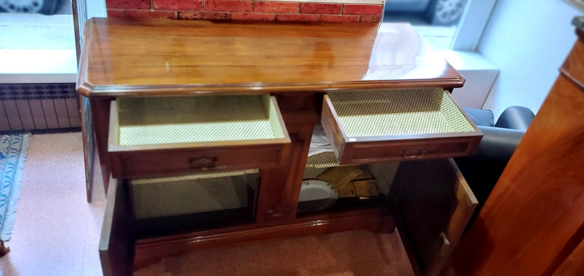 Antique Louis Philippe Walnut Sideboard, French-made-photo-2