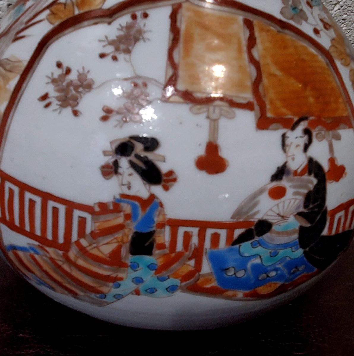 Antique Japanese Porcelain Sake Bottle Called Tokkuri From The Early 1900s-photo-4