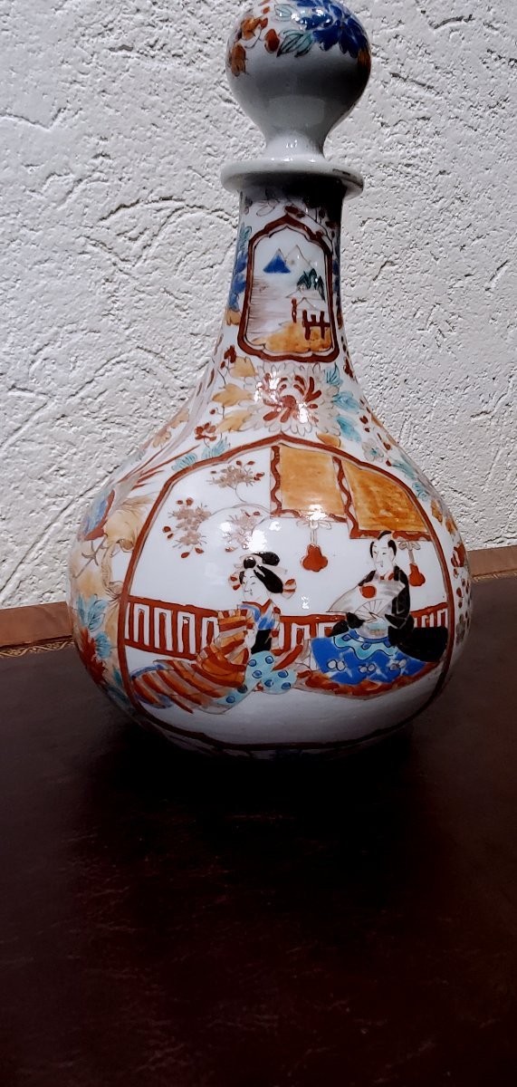 Antique Japanese Porcelain Sake Bottle Called Tokkuri From The Early 1900s-photo-6