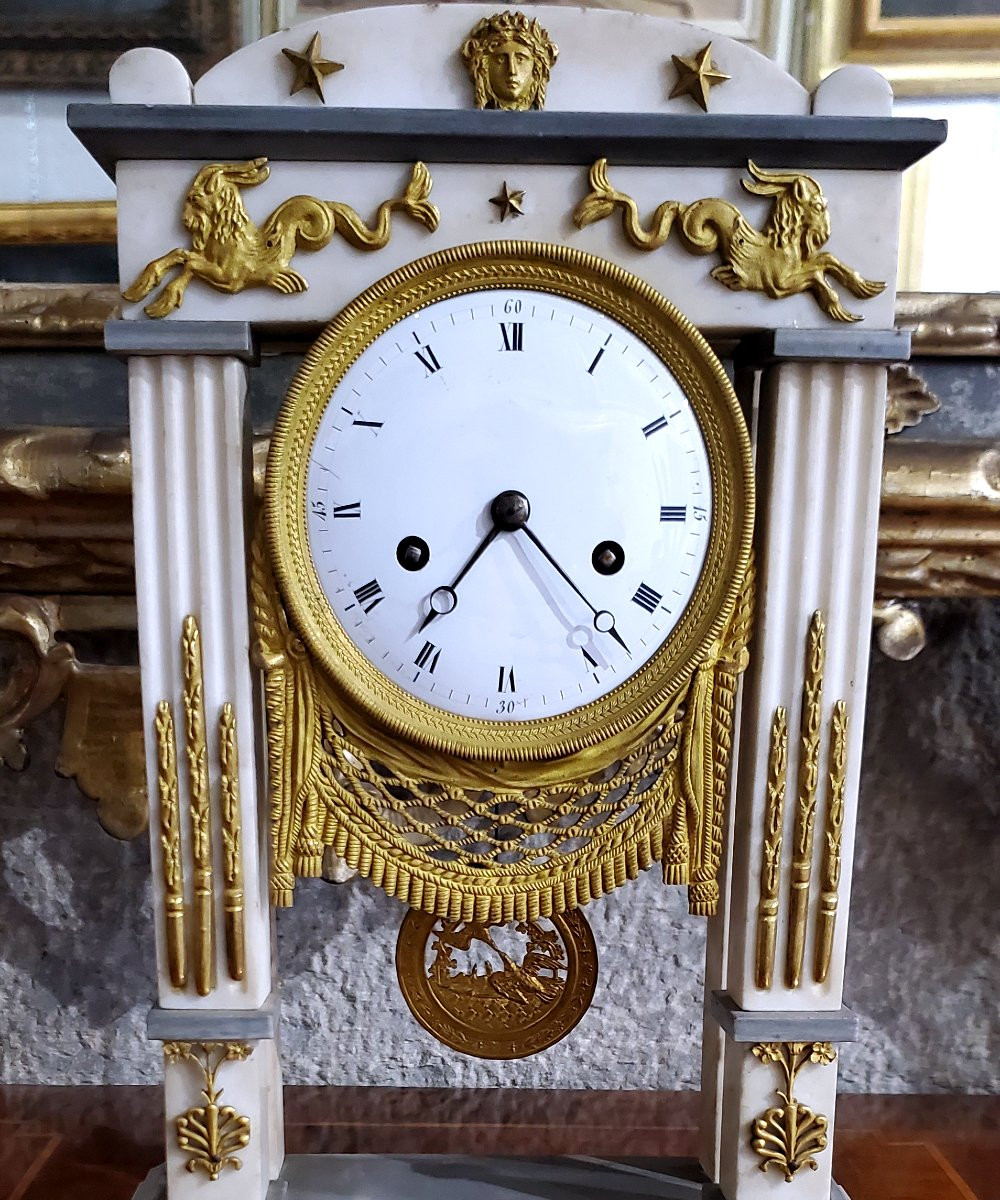 Pendule ancienne de fabrication française d'époque Napoléon III-photo-3