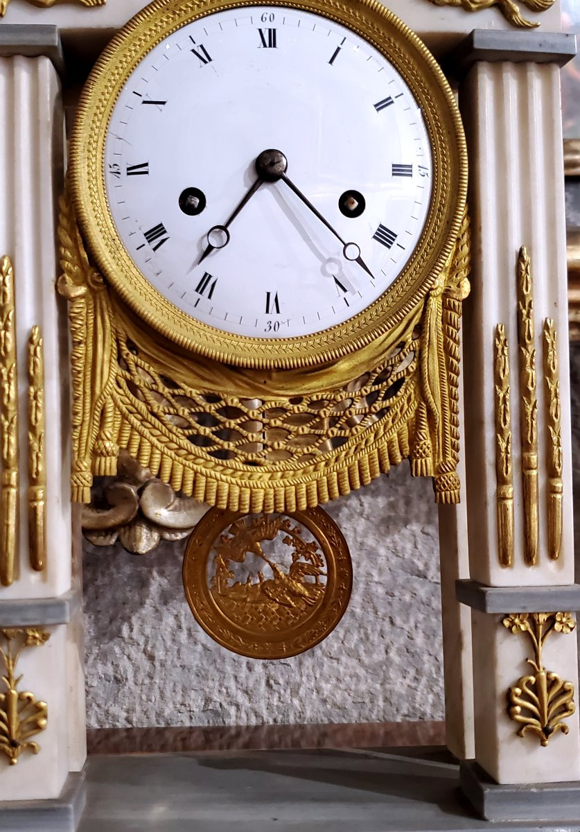 Pendule ancienne de fabrication française d'époque Napoléon III-photo-3