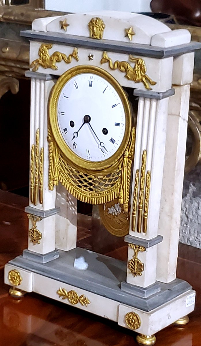 Pendule ancienne de fabrication française d'époque Napoléon III-photo-5