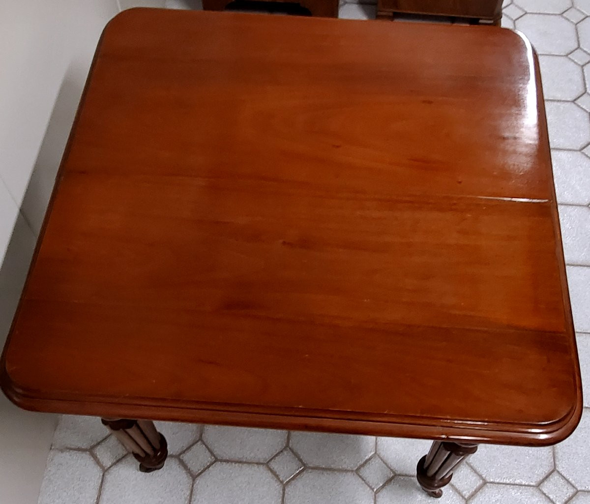 Antique English Extendable Table, Circa 1840, Made Of Mahogany. -photo-4