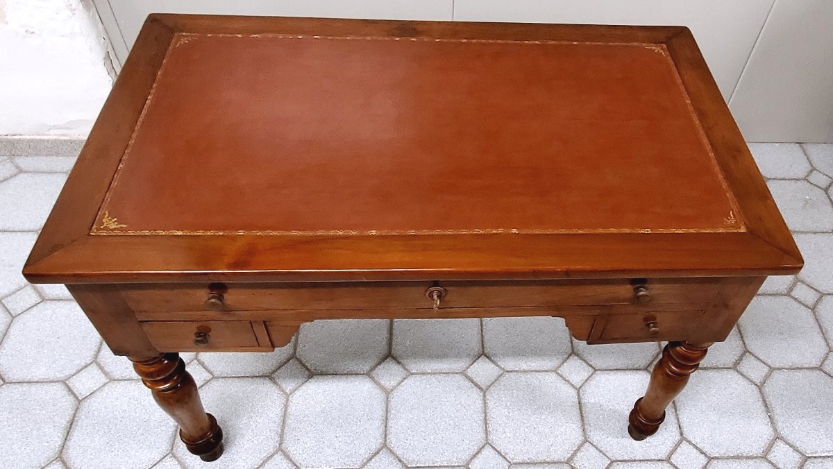Bureau ancien Louis Philippe en merisier-photo-3
